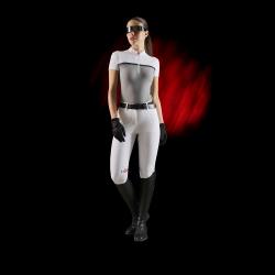 Ridertech Women's Competition Polo Shirt In Perforated Fabric