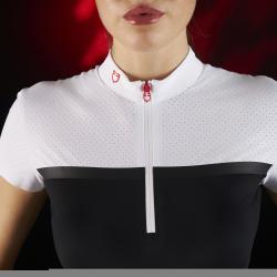Ridertech Women's Competition Polo Shirt In Perforated Fabric