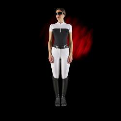 Ridertech Women's Competition Polo Shirt In Perforated Fabric