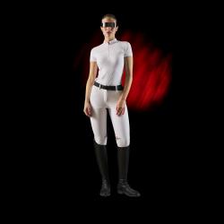 Ridertech Women's Competition Polo Shirt In Perforated Fabric