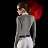 Ridertech Women's Competition Polo Shirt With Long Sleeves And Zip