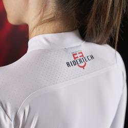 Ridertech Women's Competition Polo Shirt With Long Sleeves And Zip