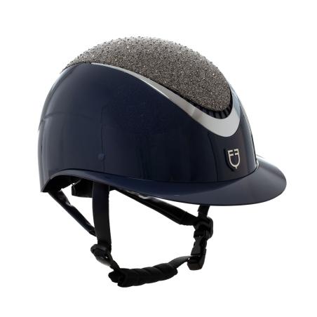 Helmet With Wide Visor And Glitter