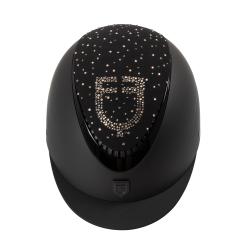 Matt Helmet With Narrow Visor And Rhinestone Logo