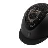 Matt Helmet With Narrow Visor And Rhinestone Logo