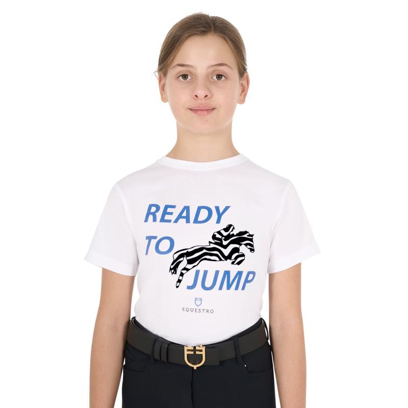 Girls' Ready To Jump Cotton T-Shirt