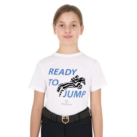 Girls' Ready To Jump Cotton T-Shirt