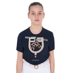 Girls' Ride More Worry Less Cotton T-Shirt