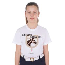 Girls' Ride More Worry Less Cotton T-Shirt