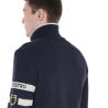 Men's Jacket In Nylon And Knit With Front Zip