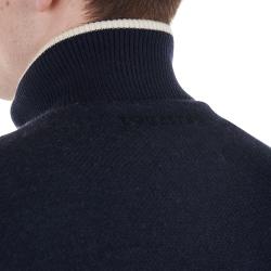 Men's Jacket In Nylon And Knit With Front Zip
