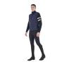 Men's Jacket In Nylon And Knit With Front Zip