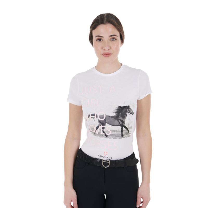Women's Horse Lover Cotton T-Shirt