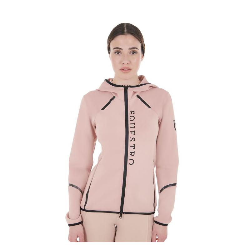 Felpa Tecnica Da Donna In Jersey Con Zip