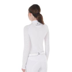 Polo Donna Slim Fit Da Concorso Con Inserti In Mesh