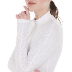Polo Donna Slim Fit Da Concorso Con Inserti In Mesh