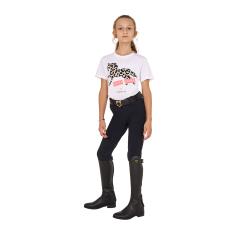 T-Shirt Da Bambina In Cotone Crazy Horse