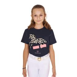 T-Shirt Da Bambina In Cotone Crazy Horse