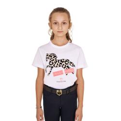 T-Shirt Da Bambina In Cotone Crazy Horse