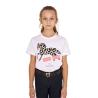 T-Shirt Da Bambina In Cotone Crazy Horse