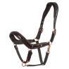 Cavezza Cuoio Lucido Fibbie Rose Gold