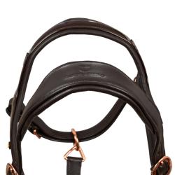Cavezza Cuoio Lucido Fibbie Rose Gold