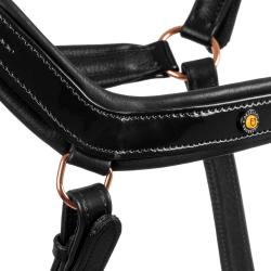 Cavezza Cuoio Lucido Fibbie Rose Gold