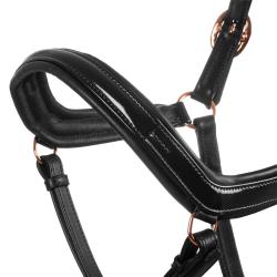 Cavezza Cuoio Lucido Fibbie Rose Gold