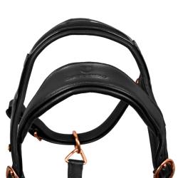 Cavezza Cuoio Lucido Fibbie Rose Gold