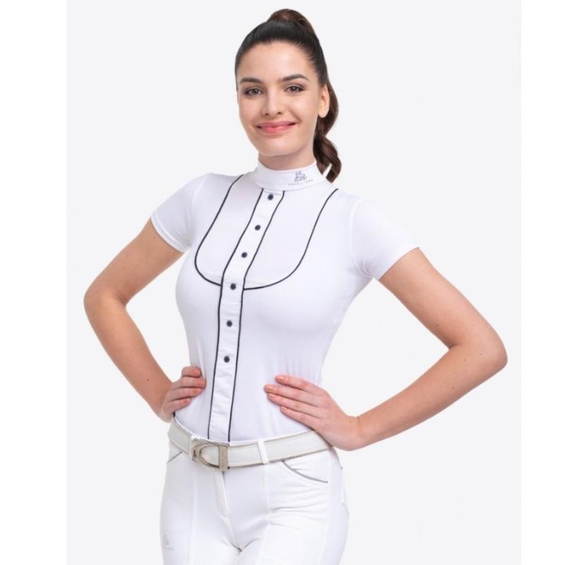 Camiseta Hípica De Concurso Cavalliera Gentle River Manga Corta