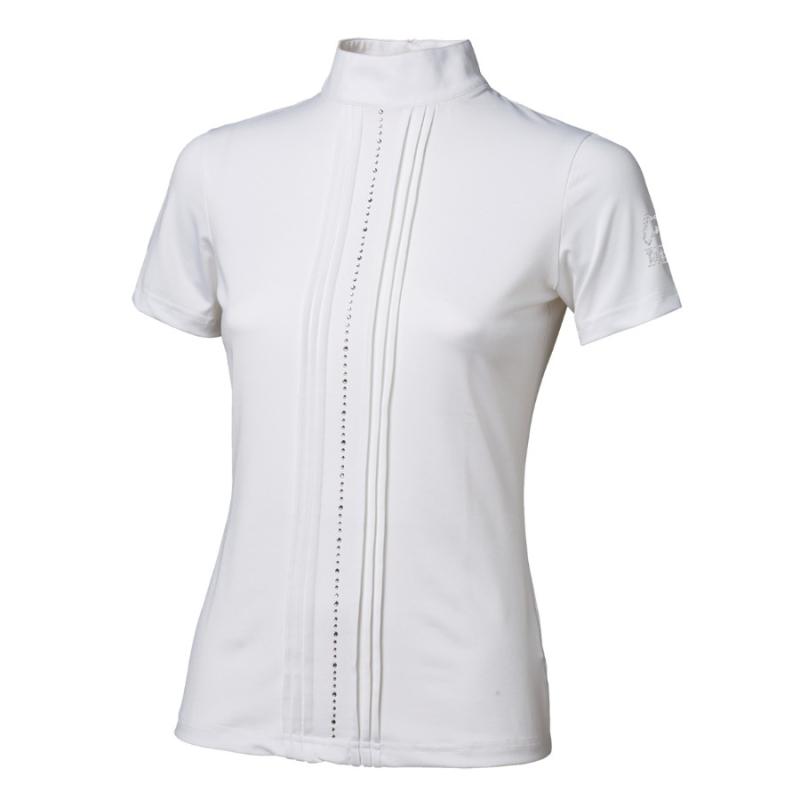 Camisa De Concurso Tattini De Mujer Con Fila De Brillantes