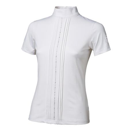 Camisa De Concurso Tattini De Mujer Con Fila De Brillantes