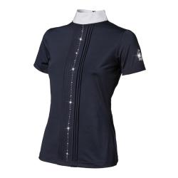 Camisa De Concurso Tattini De Mujer Con Fila De Brillantes
