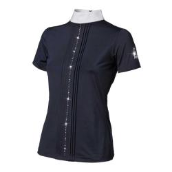 Camisa De Concurso Tattini De Mujer Con Fila De Brillantes