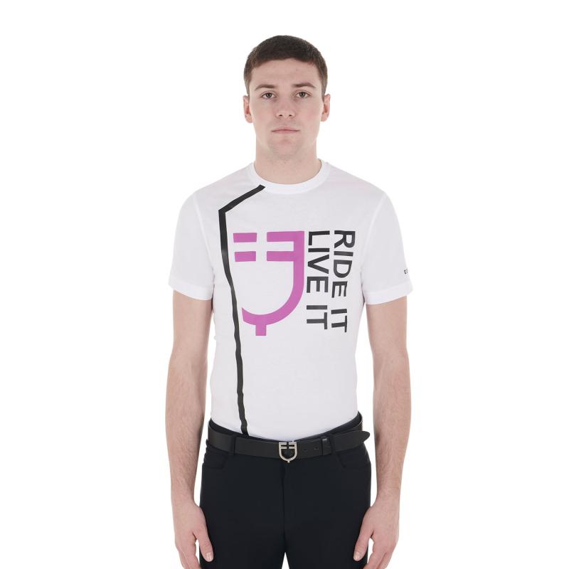 T-Shirt Da Uomo Slim Fit Con Logo Ride It Live It