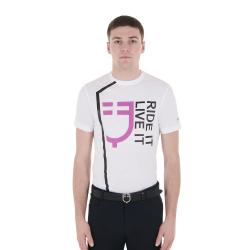 T-Shirt Da Uomo Slim Fit Con Logo Ride It Live It