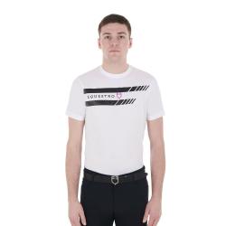 T-Shirt Da Uomo Slim Fit Con Logo Viola E Dettagli Neri