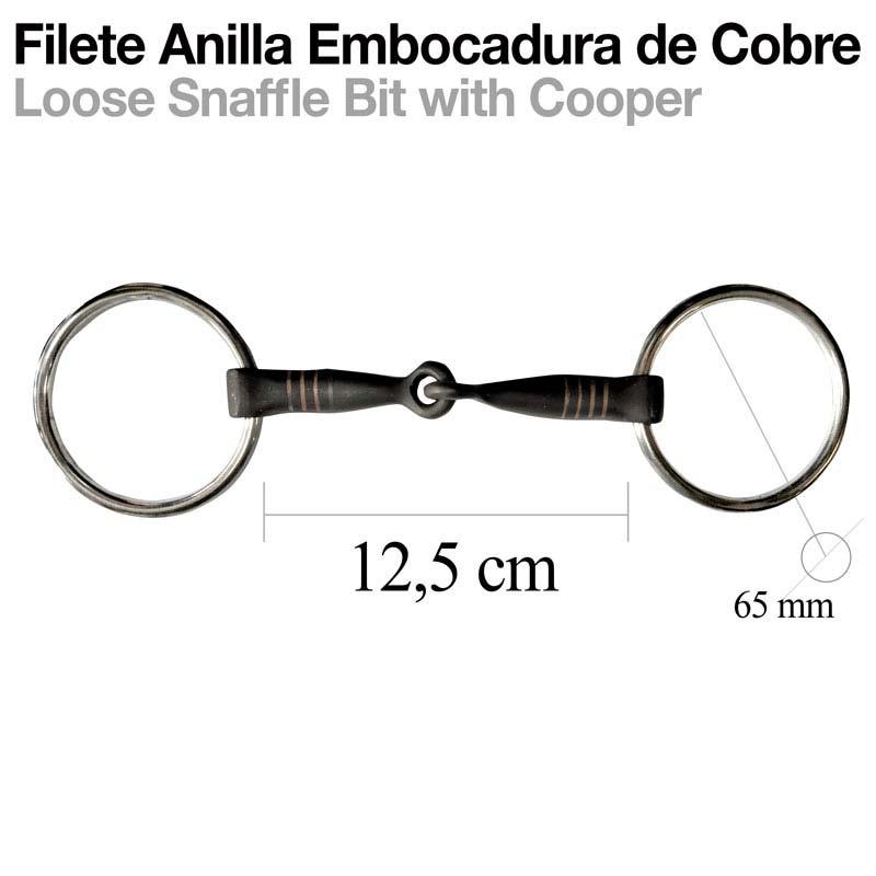Filete Anilla Embocadura Cobre 65Mm X 12.5Cm