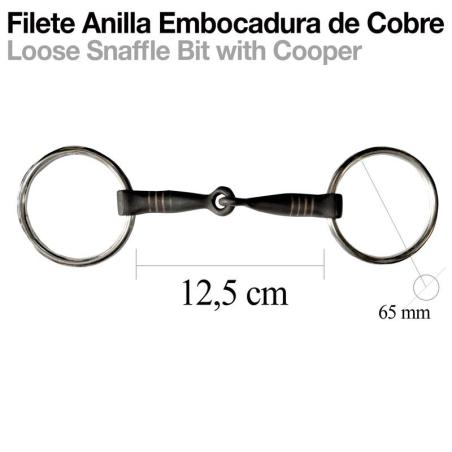 Filete Anilla Embocadura Cobre 65Mm X 12.5Cm