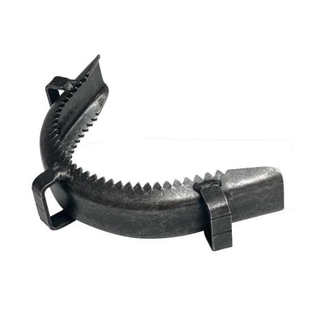 Serreta De Muserola De Fragua Con Dientes Pasadores Metálicos, Chapa 3 Mm