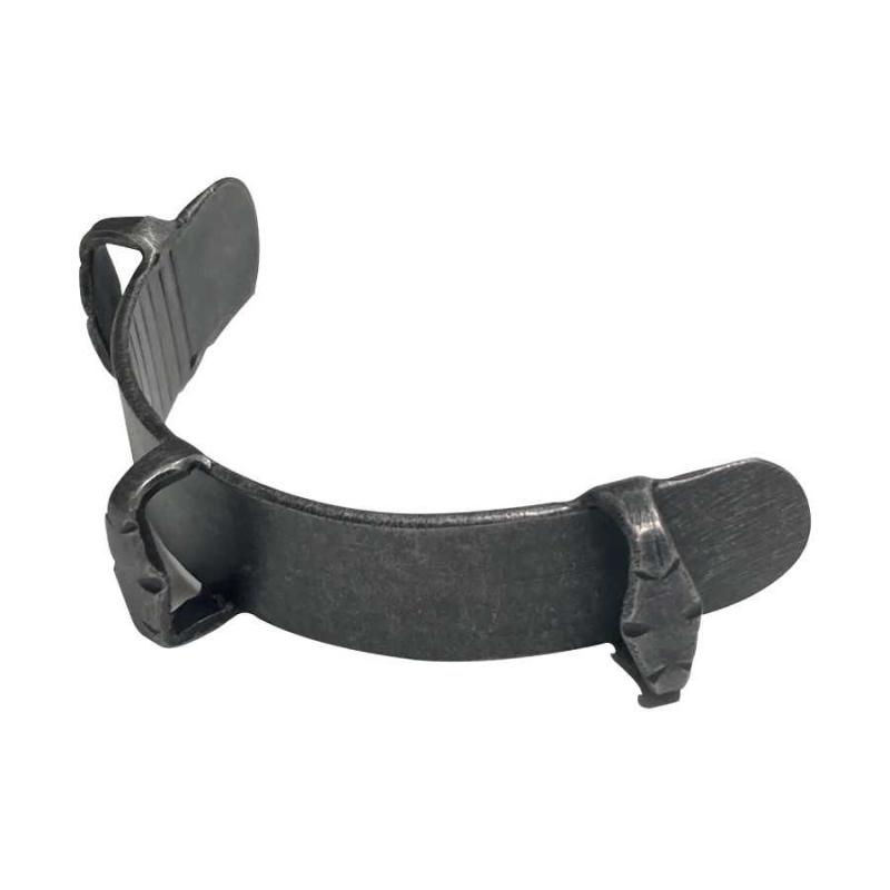 Serreta De Muserola De Fragua Sin Dientes Con Pasadores, Chapa De 3 Mm