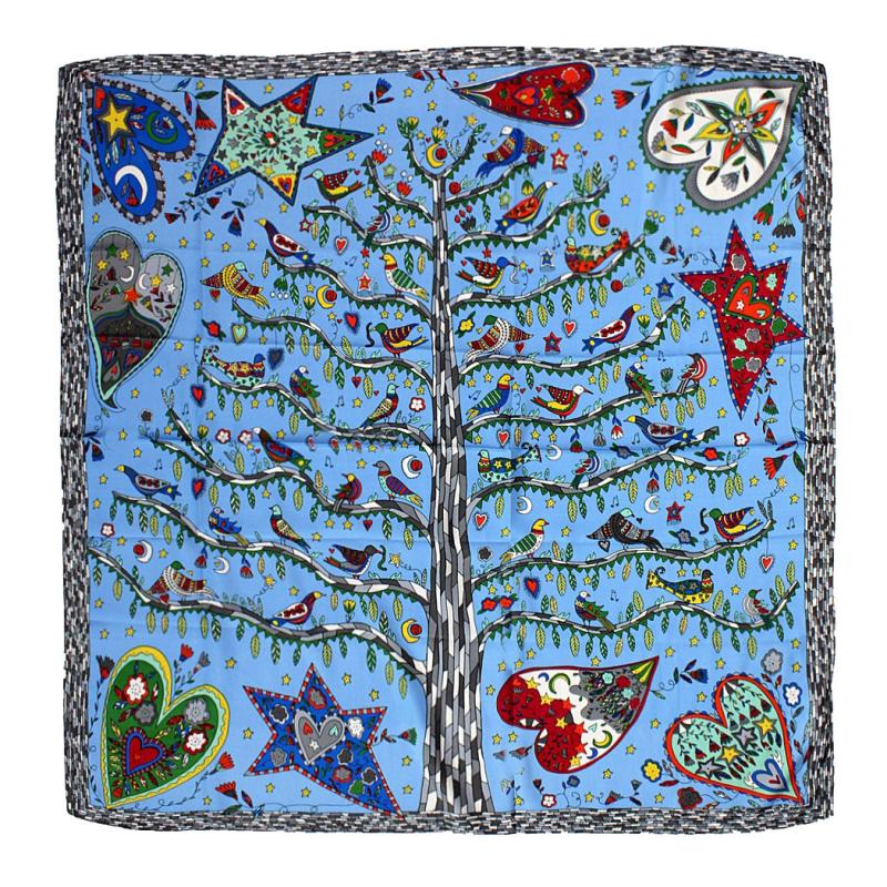 Pañuelo 90X90 Celeste 600-978