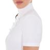 Polo Concorso Donna Slim Fit Con Ruches E Strass