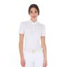 Women's Perforated Competition Polo Shirt Ss Zip