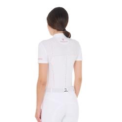 Women's Perforated Competition Polo Shirt Ss Zip