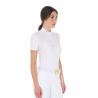 Women's Perforated Competition Polo Shirt Ss Zip
