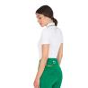 Polo Training Donna Slim Fit Con Zip E Logo Sul Petto