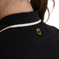 Polo Training Donna Slim Fit Con Zip E Logo Sul Petto