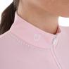 Polo Training Donna Slim Fit Con Zip E Perline Sul Colletto