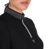 Polo Training Donna Slim Fit Con Zip E Strass Sul Colletto